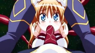 pigtailed manga teen roped