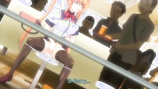 pigtailed school girl masturbating