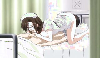 lewd nurse glasses jumping