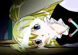 blonde ponytailed school girl