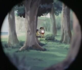 manga guy spying two