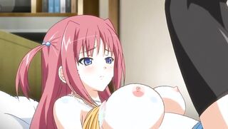 pigtailed teen girl giving