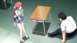 girl with pink hair