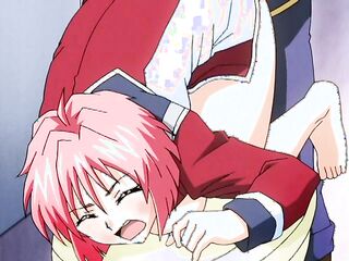 red teen gal moaning