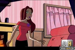 brunette toon teen girl