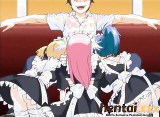 tres guarilla anime maids
