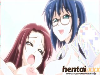 long-haired anime teen and