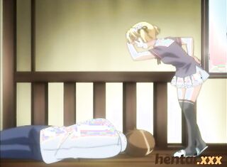 tres anime chicks amarrada
