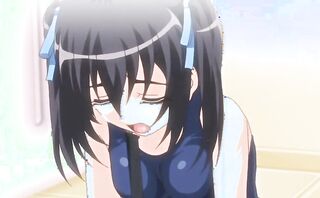 brunette anime chick gets