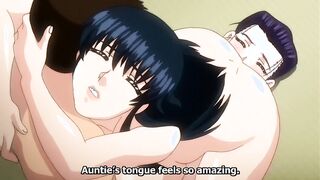 boobed brunette manga mom