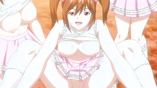 arousing anime brunette swimsuit
