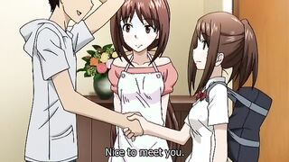 brunette anime teen girl