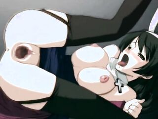 green-eyed gal's twat gaping