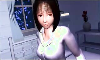 sweet asian rubs her