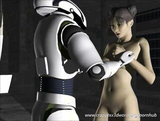 robot uses metal cock